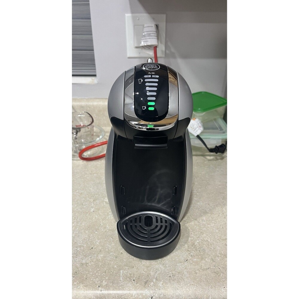 Nescafe Dolce Gusto Genio 2 Silver Coffee Machine Maker MD9771 TYPE 9771 Tested